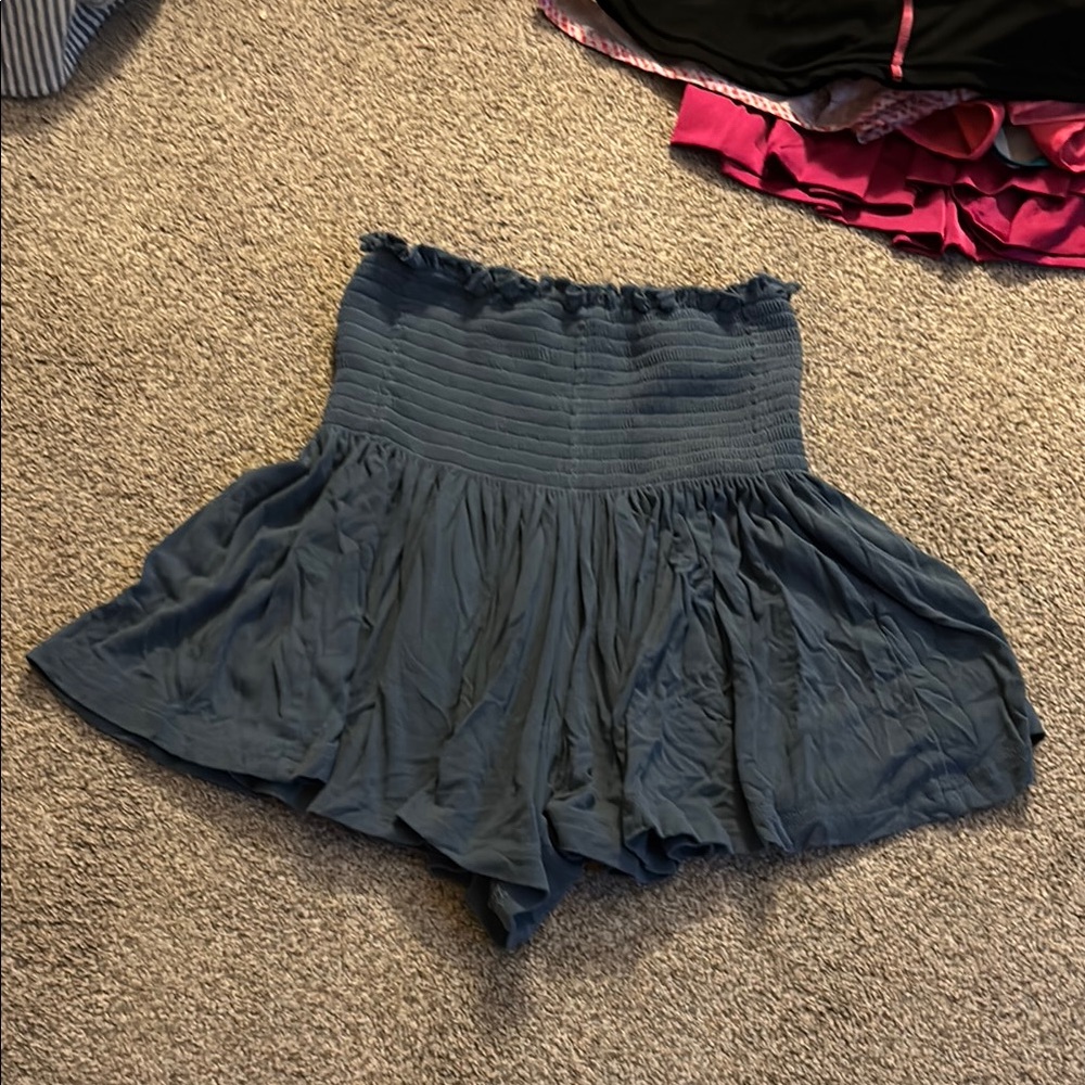 Blue Flowey Girls Skirt